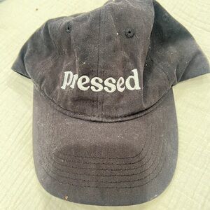 Black 'Pressed' Baseball Cap